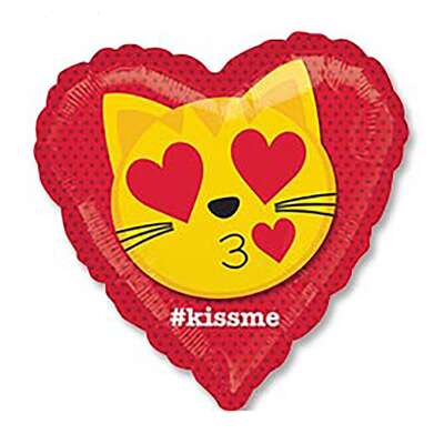 Купить онлайн Шар фольга "KISS ME" в интернет-магазине Праздник цветов и подарков с доставкой по Хабаровску недорого.