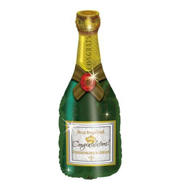 Купить шар фигура бутылка шампанского в интернет-магазине Праздник цветов и подарков с доставкой по Хабаровску недорого.