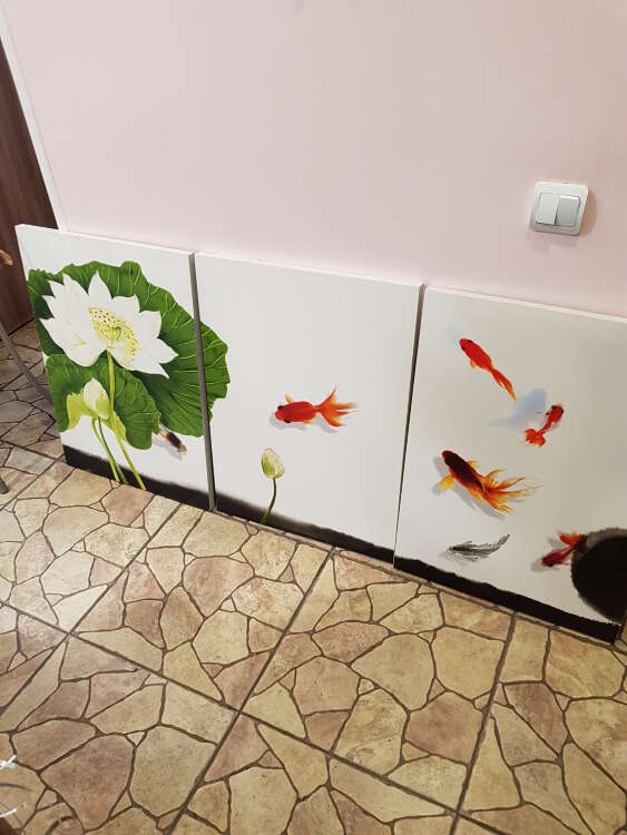Купить Картина триптих рыбки. в интернет-магазине Праздник цветов и подарков с доставкой по Хабаровску недорого.