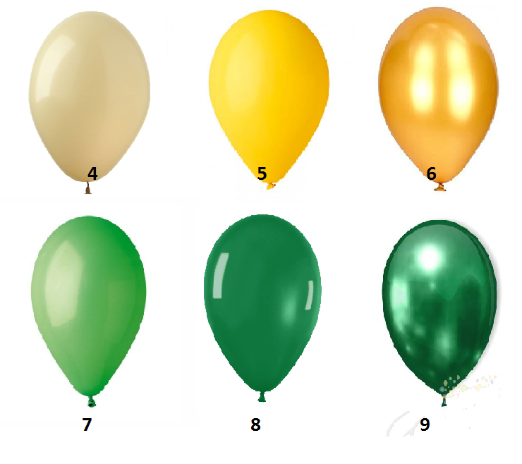 Купить шар латекс однотонный желто-зеленый в интернет-магазине Праздник цветов и подарков с доставкой по Хабаровску недорого.