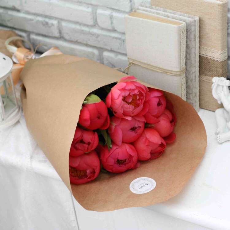 Купить Букет"Розовые пионы". в интернет-магазине Праздник цветов и подарков с доставкой по Хабаровску недорого.