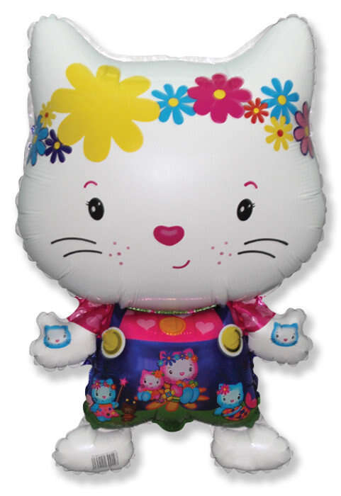 Купить шар фольгированный котенок с друзьями в интернет-магазине Праздник цветов и подарков с доставкой по Хабаровску недорого.