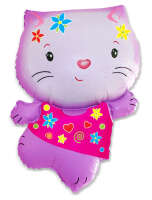 Купить шар фольгированный котенок розовый в интернет магазине Праздник цветов и подарков по доступной цене. Заказать шар фольгированный котенок розовый недорого с доставкой по Хабаровску.