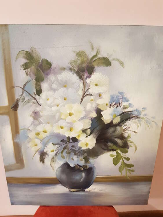 Купить Картина букет в вазе. в интернет-магазине Праздник цветов и подарков с доставкой по Хабаровску недорого.