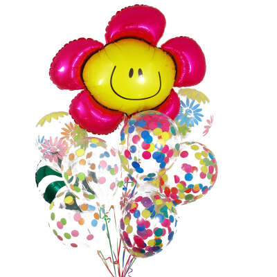 Купить Букет из шаров "Цветы" в интернет магазине Праздник цветов и подарков по доступной цене. Заказать Букет из шаров "Цветы" недорого с доставкой по Хабаровску.