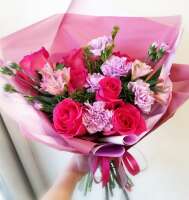 Купить Букет "Розовый" в интернет магазине Праздник цветов и подарков по доступной цене. Заказать Букет "Розовый" недорого с доставкой по Хабаровску.