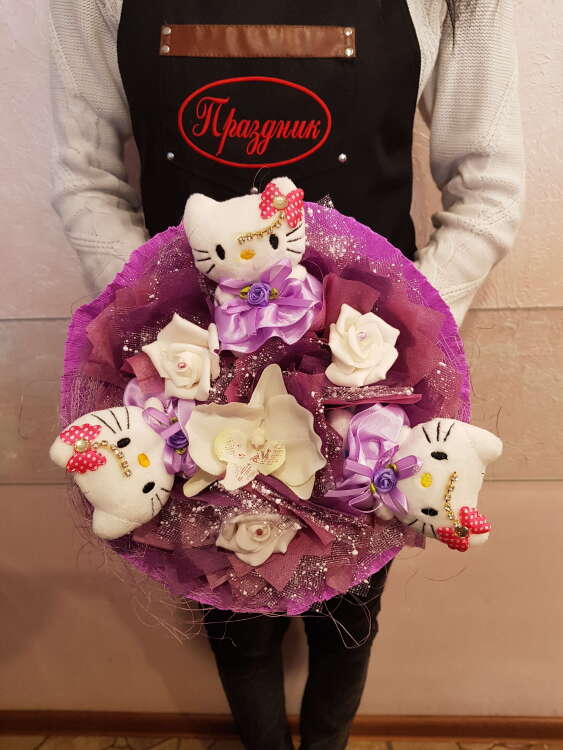 Купить Букет " Котята". в интернет-магазине Праздник цветов и подарков с доставкой по Хабаровску недорого.