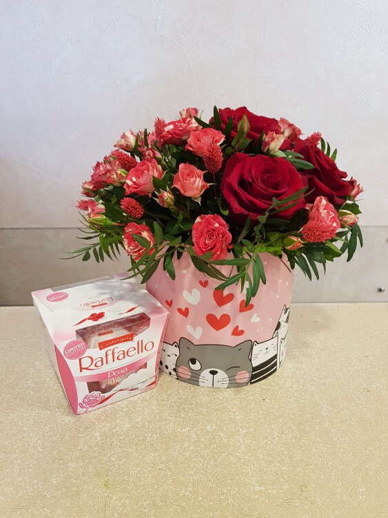 Купить Подарочный набор "Для любимой". в интернет-магазине Праздник цветов и подарков с доставкой по Хабаровску недорого.