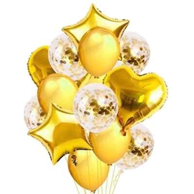 Купить Букет из шаров "Золото" в интернет магазине Праздник цветов и подарков по доступной цене. Заказать Букет из шаров "Золото" недорого с доставкой по Хабаровску.